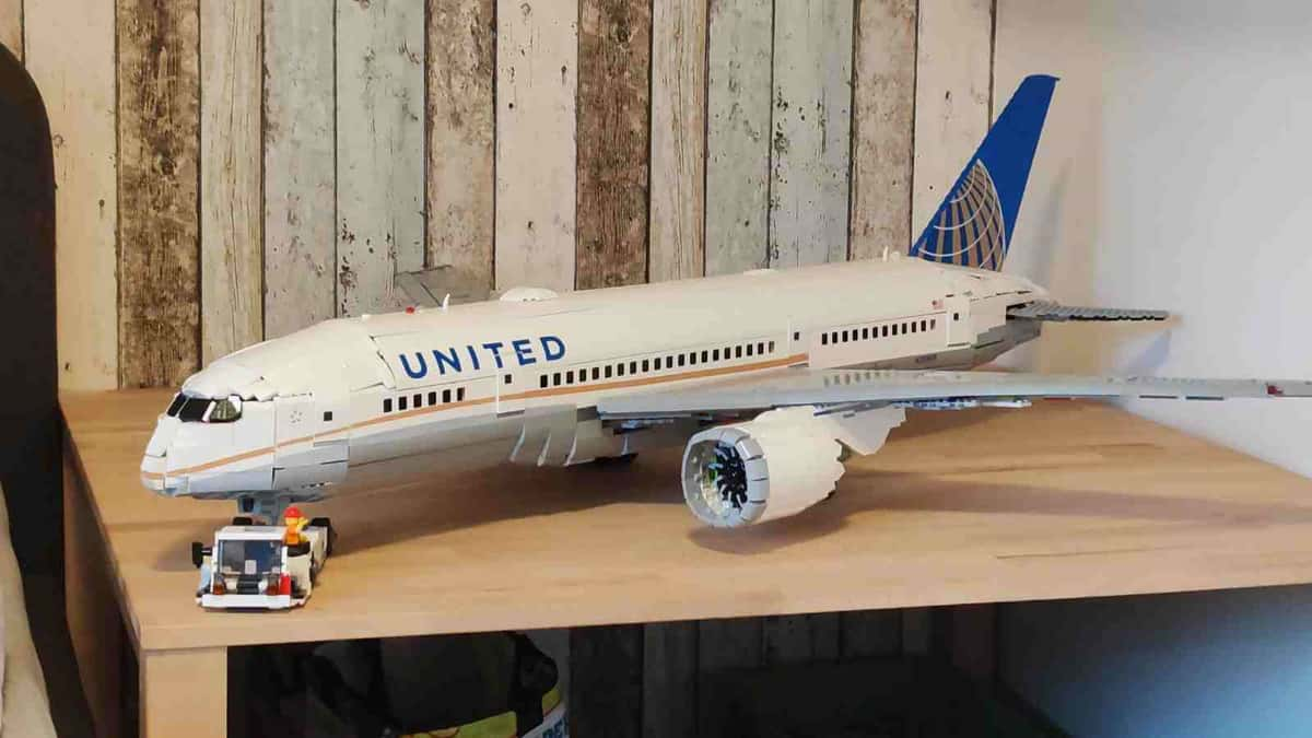 LEGO Boeing MOC on display