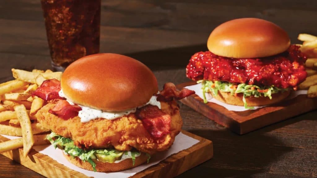 Applebees chicken sandwiches