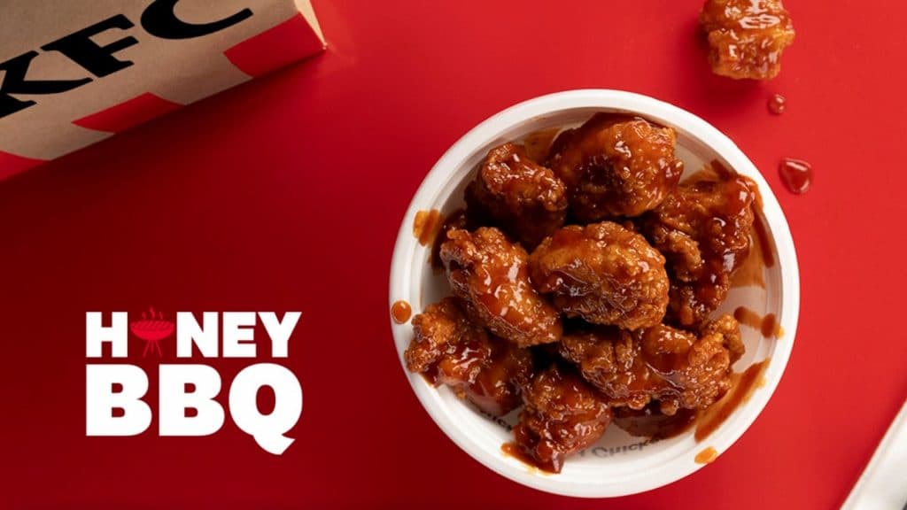 Honey BBQ nuggets KFC