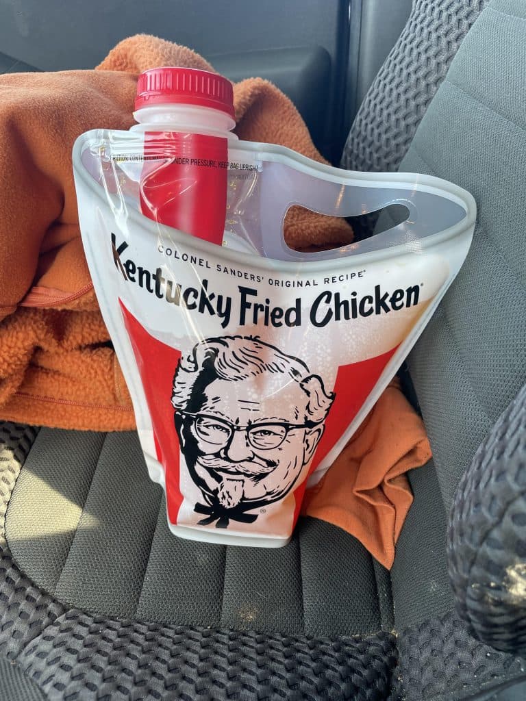 KFC beverage box