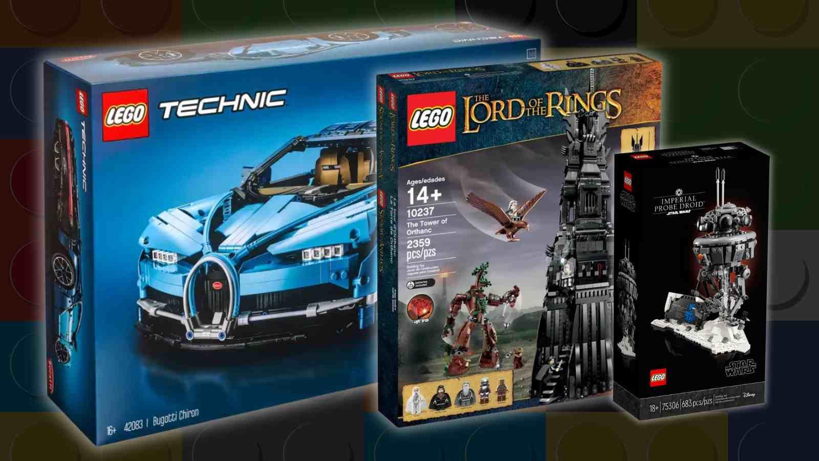 Three of the retired LEGO sets that are still available at Amazon