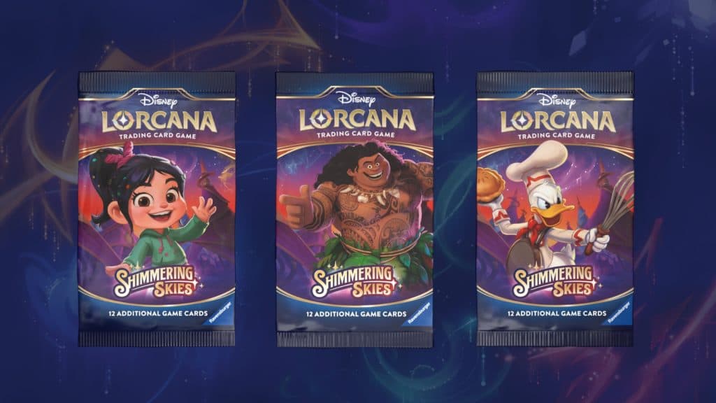 Disney Lorcana Shimmering Skies Booster Packs