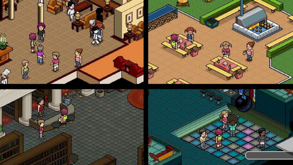 Habbo Hotel Origins rooms