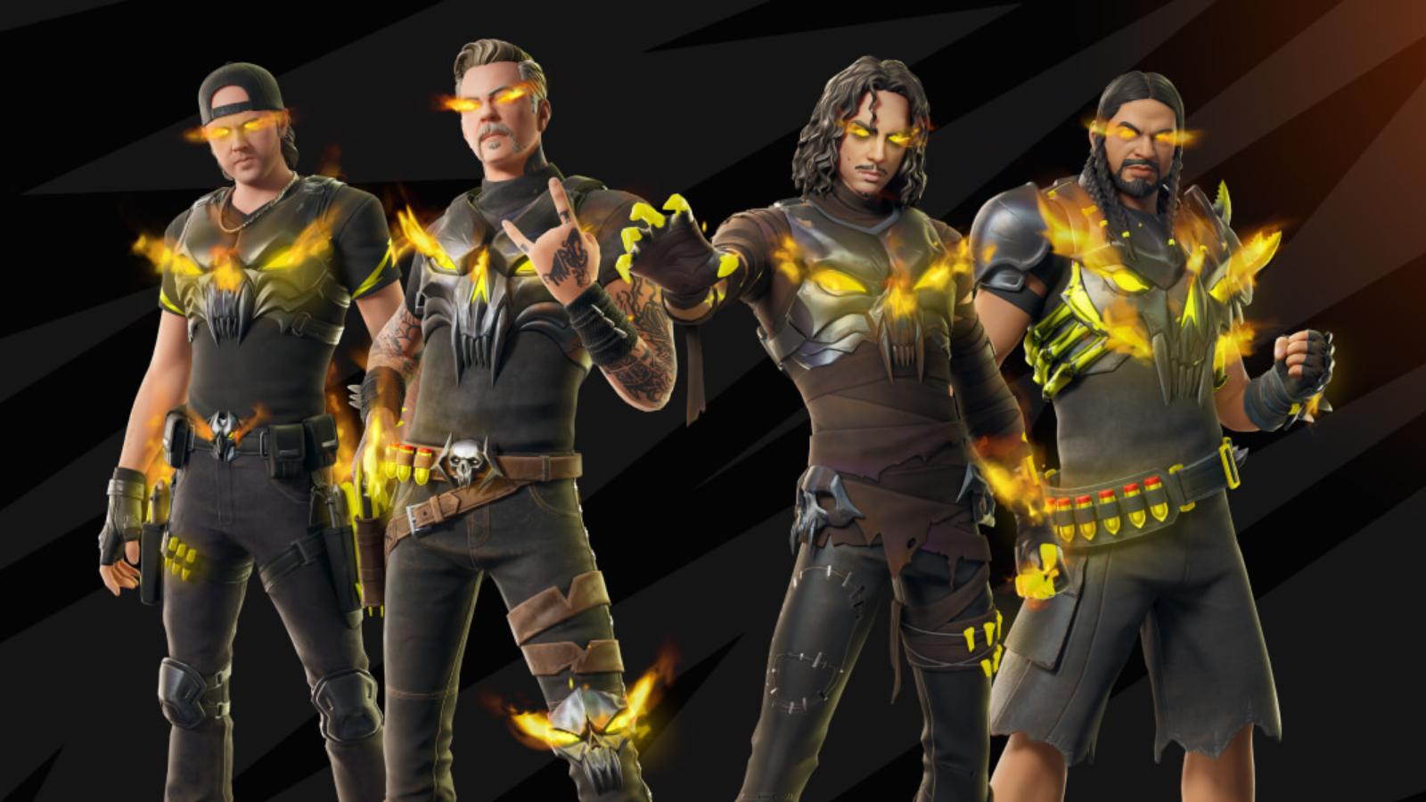 an image of Metallica collab in Fortnite