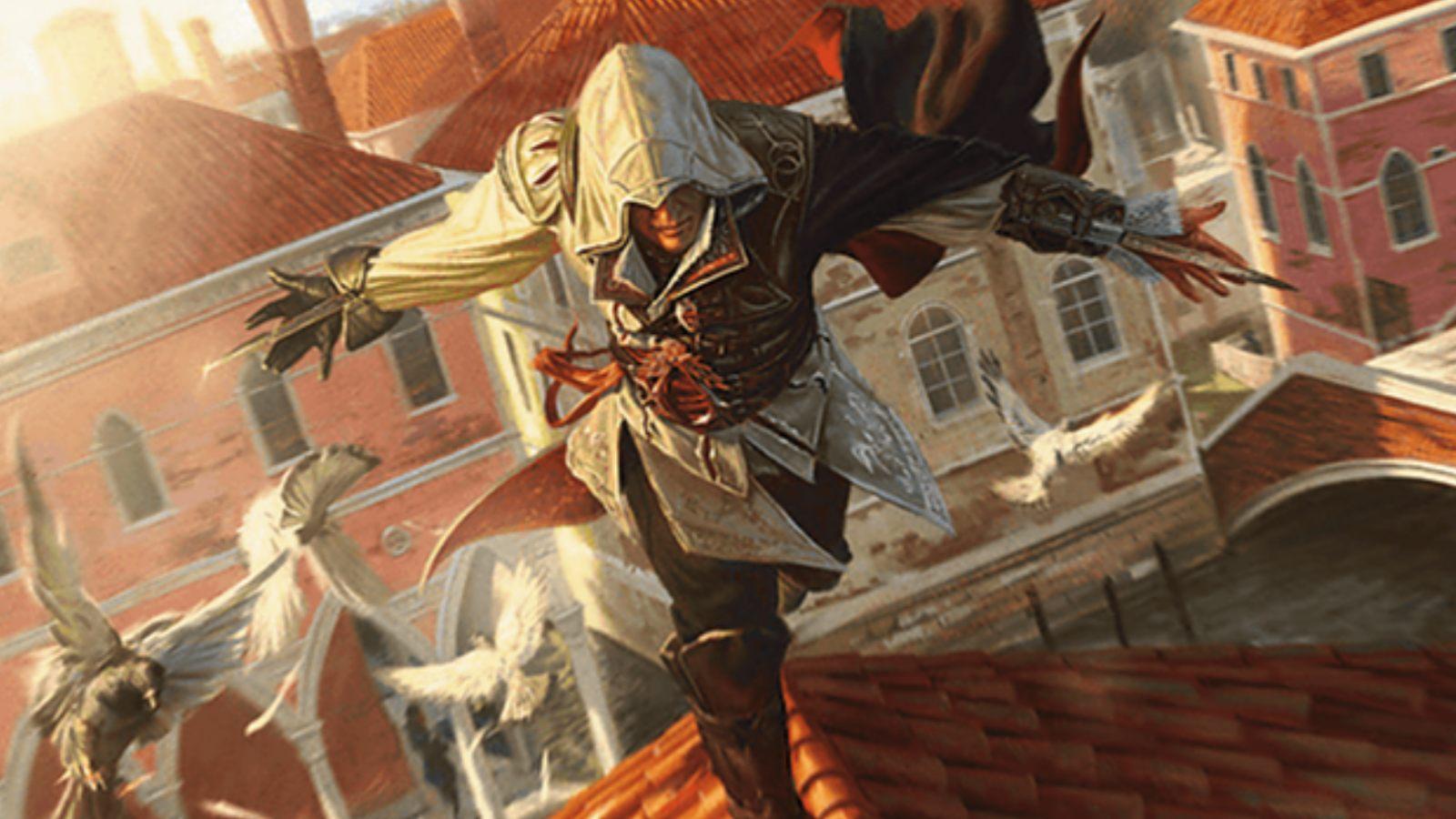 MTG Assassin's Creed Ezio rooftop
