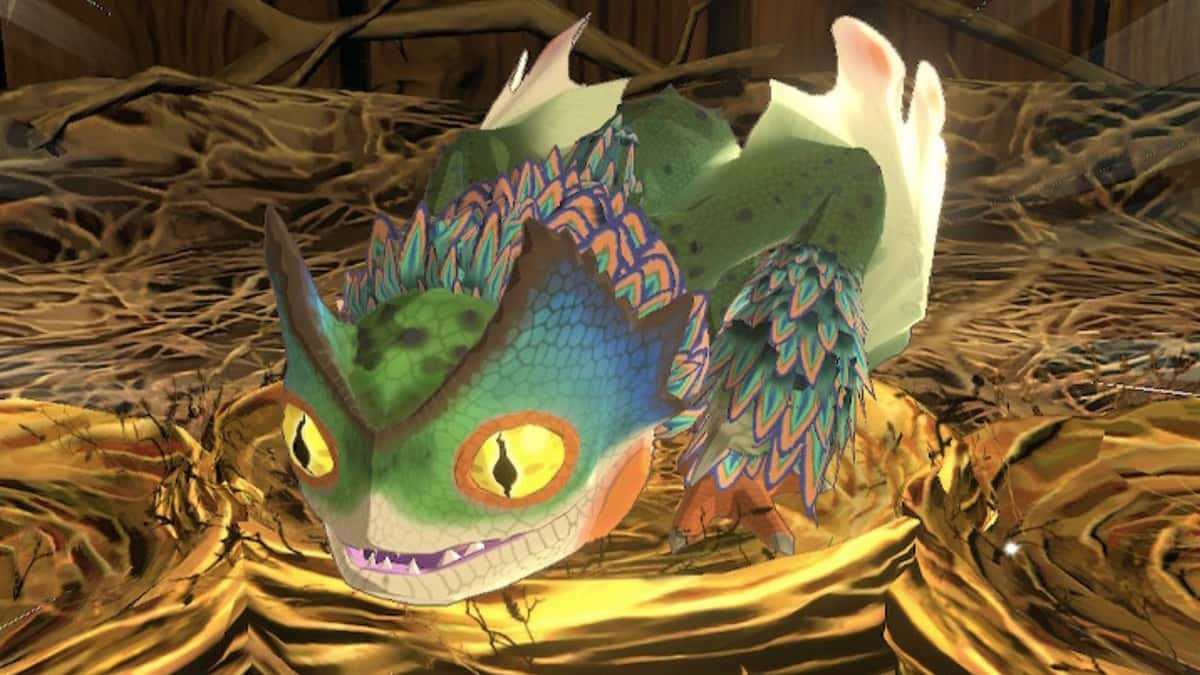 Baby Pukei-Pukei in a nest