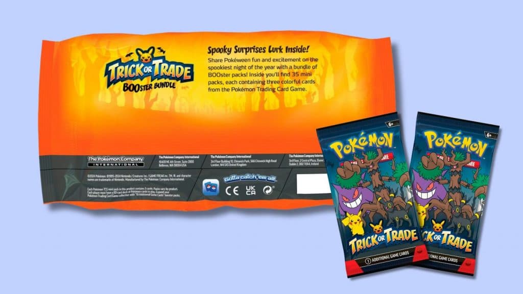 Pokemon TCG Trick or Trade BOOster Bundle product photos.