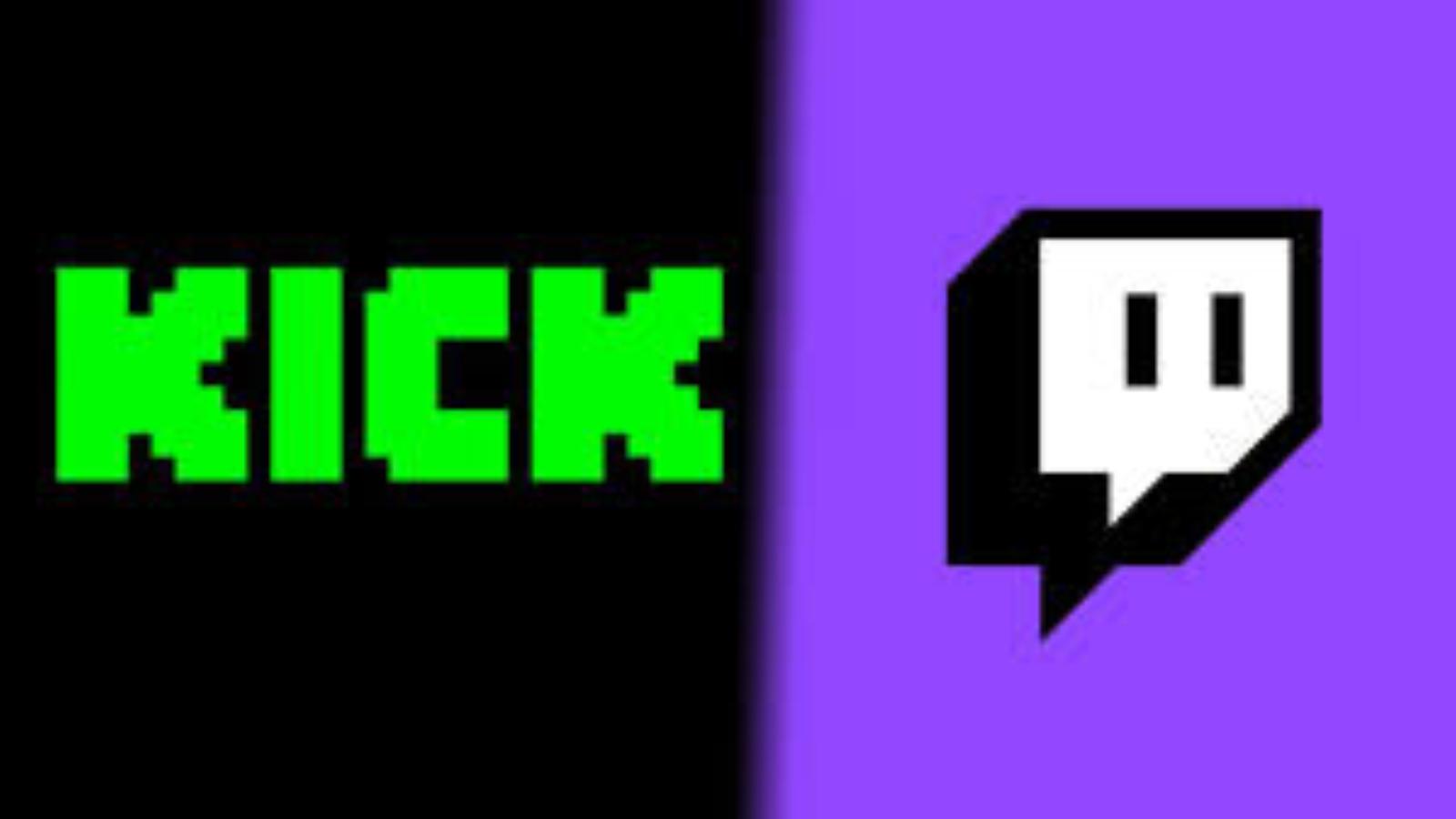 kick and twitch logos side-by-side