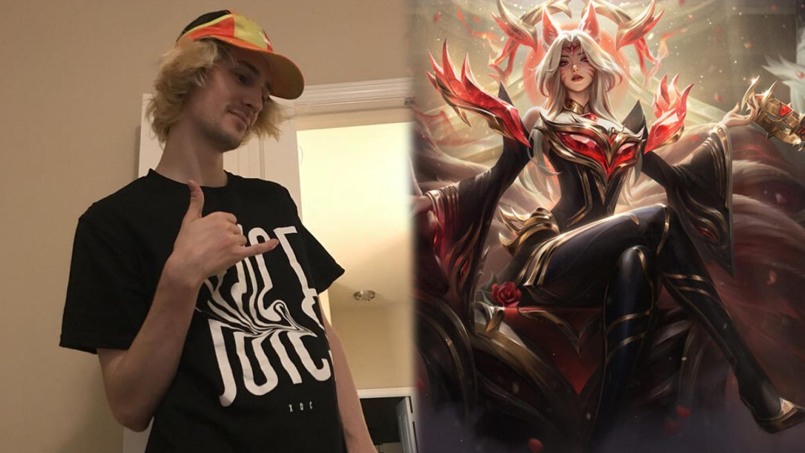 xQc and Faker's Hall of Legends skin