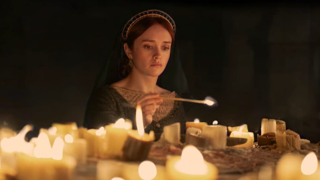 Olivia Cooke as Alicent in House of the Dragon