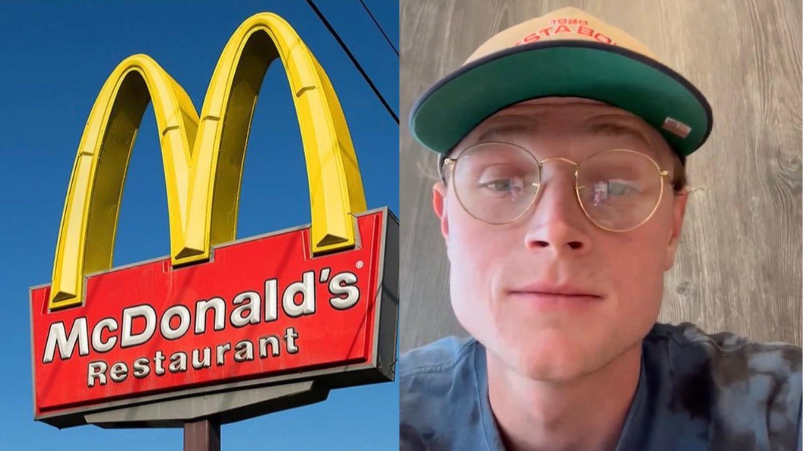 man eats at McDonald's for 8 hours