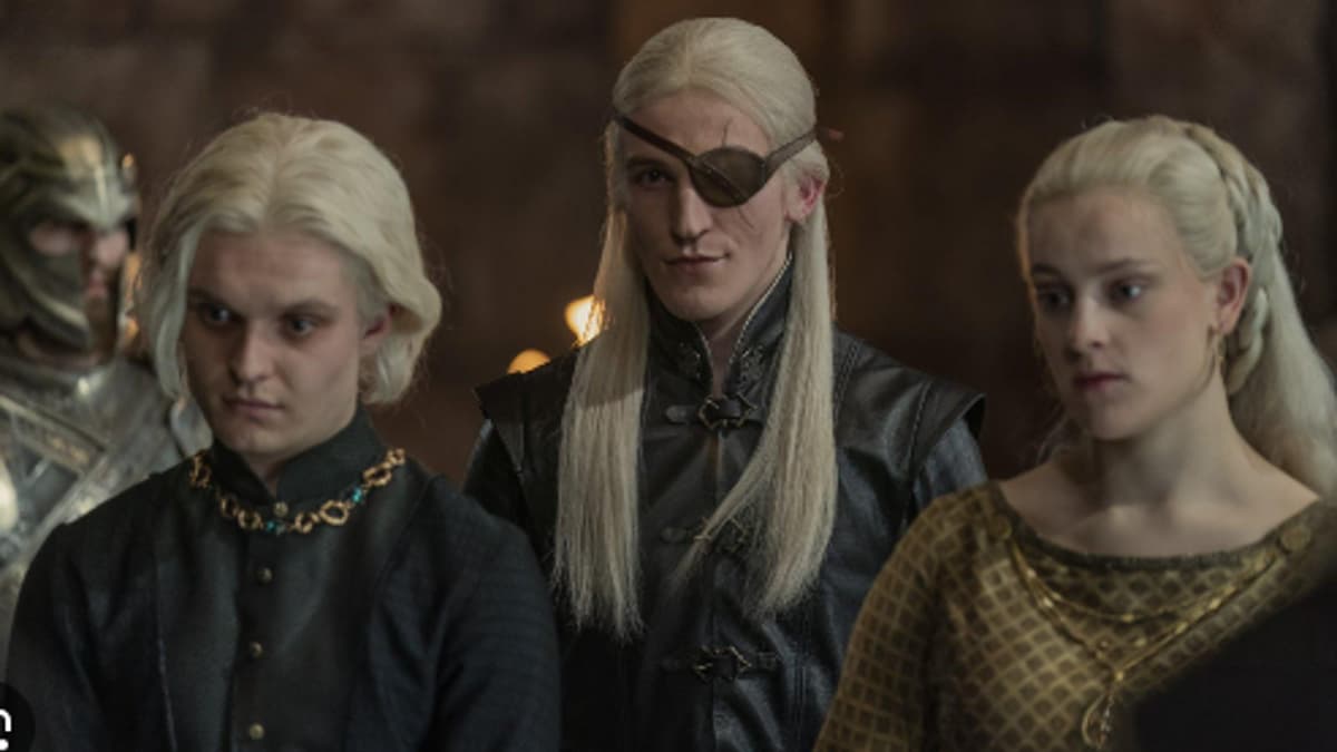 Aegon, Aemond, and Helaena in House of the Dragon