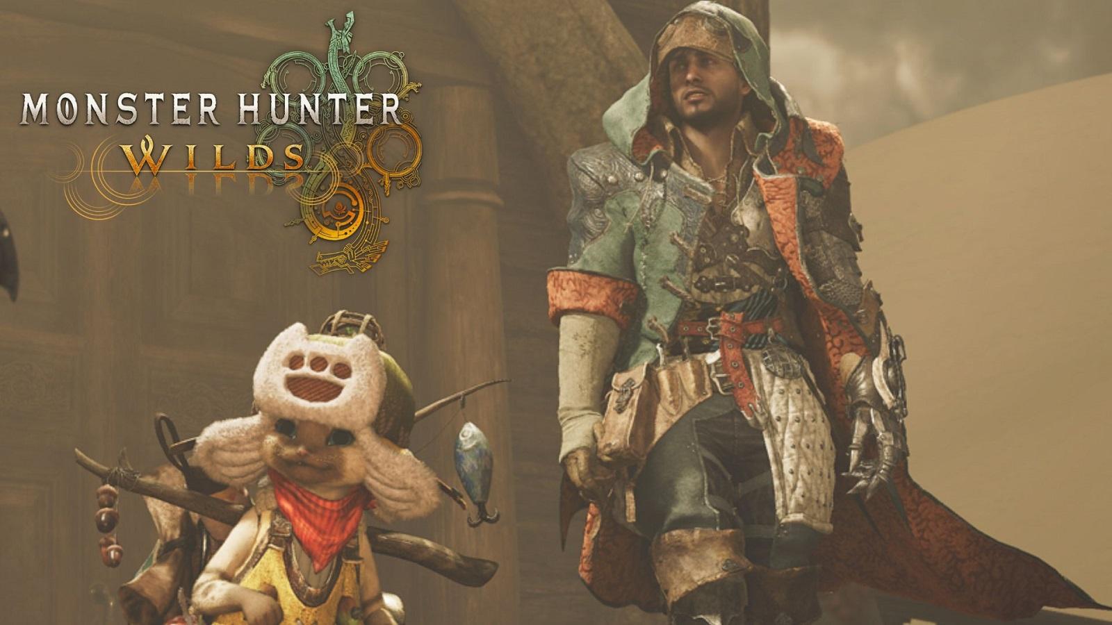 Monster Hunter Wilds hunter with Palico