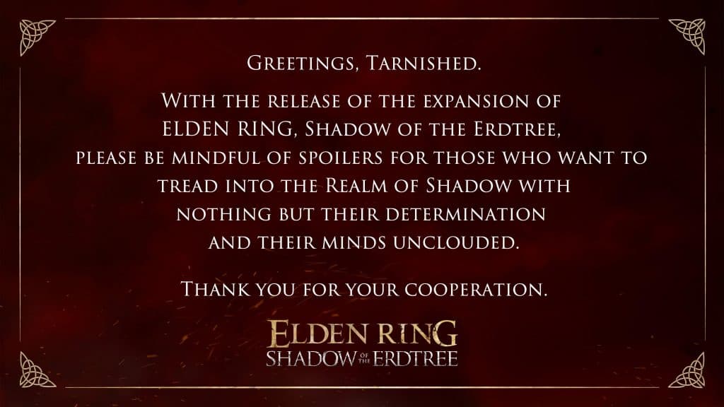 Elden Ring message X