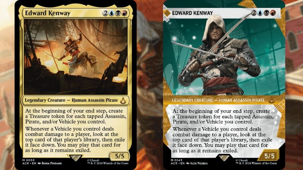 MTG Assassin's Creed Edward Kenway cards