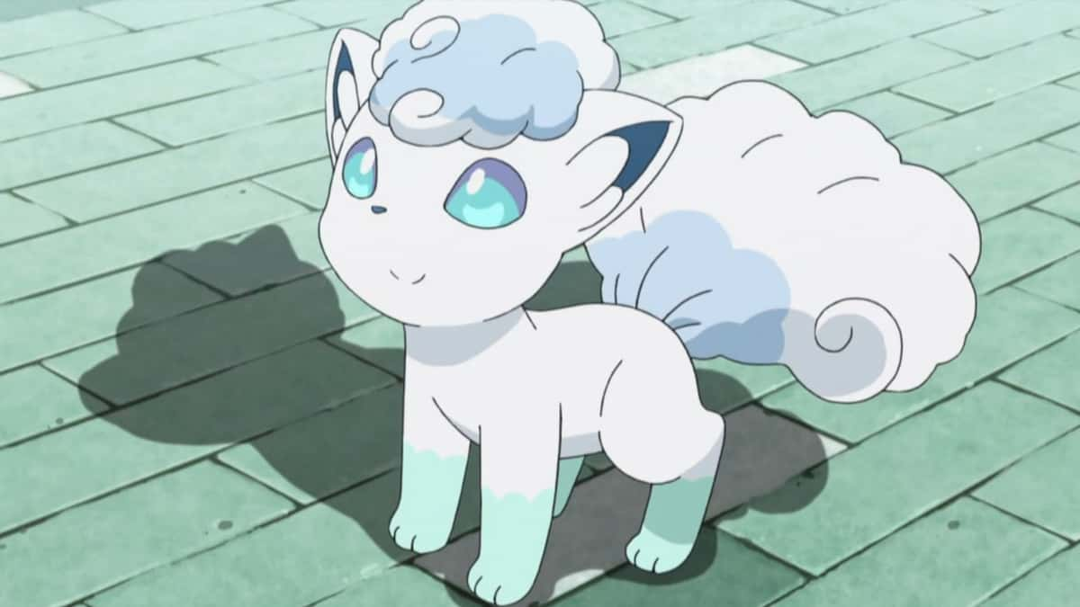 Alolan Vulpix Pokemon from anime.