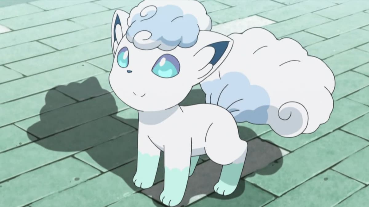 Alolan Vulpix Pokemon from anime.