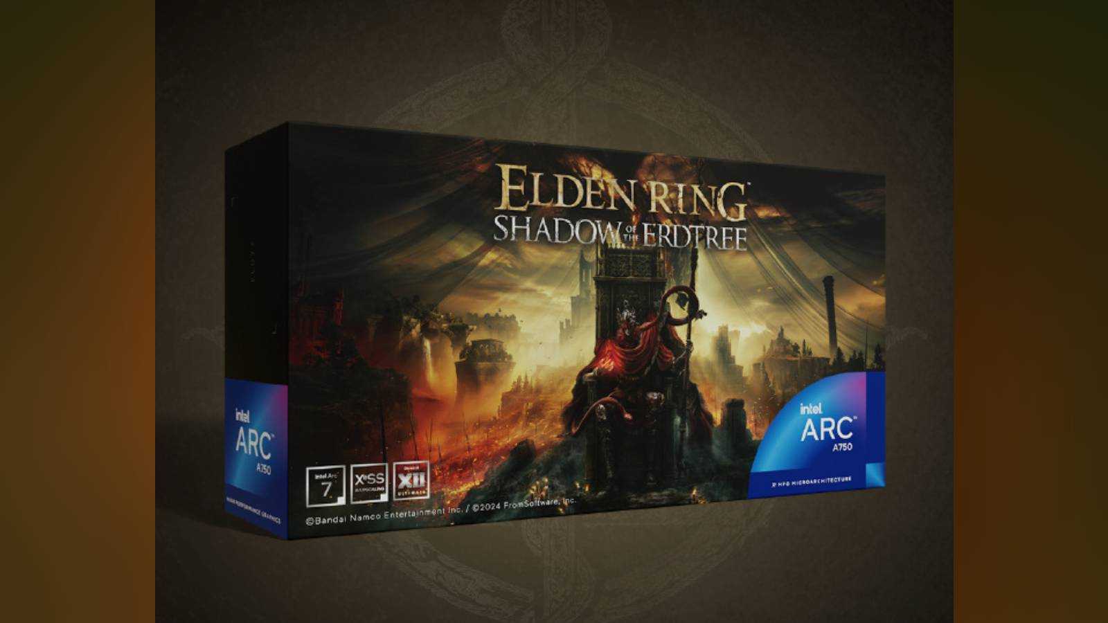 Image of the Gunnir official Elden Ring graphics card.