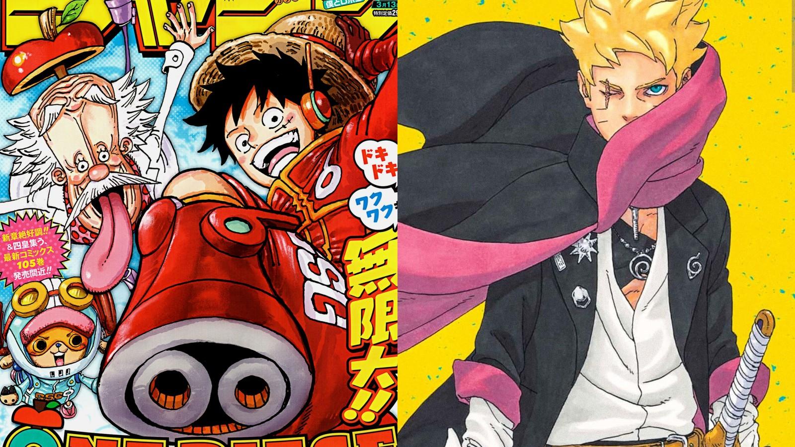 One Piece and Boruto Two Blue Vortex covers