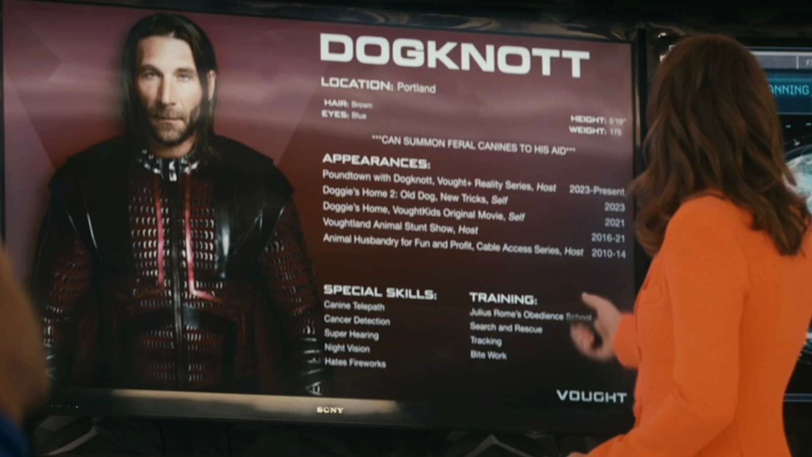 Dogknott shown in The Boys Season 4