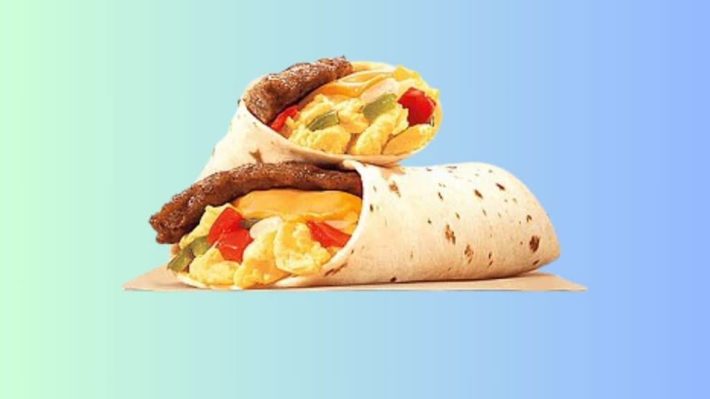 Burger kIng sausage burrito