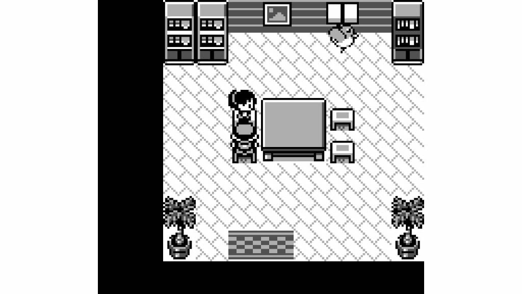 A Trainer stands in a room with a girl and a Flying-type Pokemon in Pokemon Red & Blue