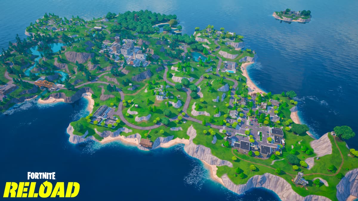 Fortnite Reload map and all POI locations.