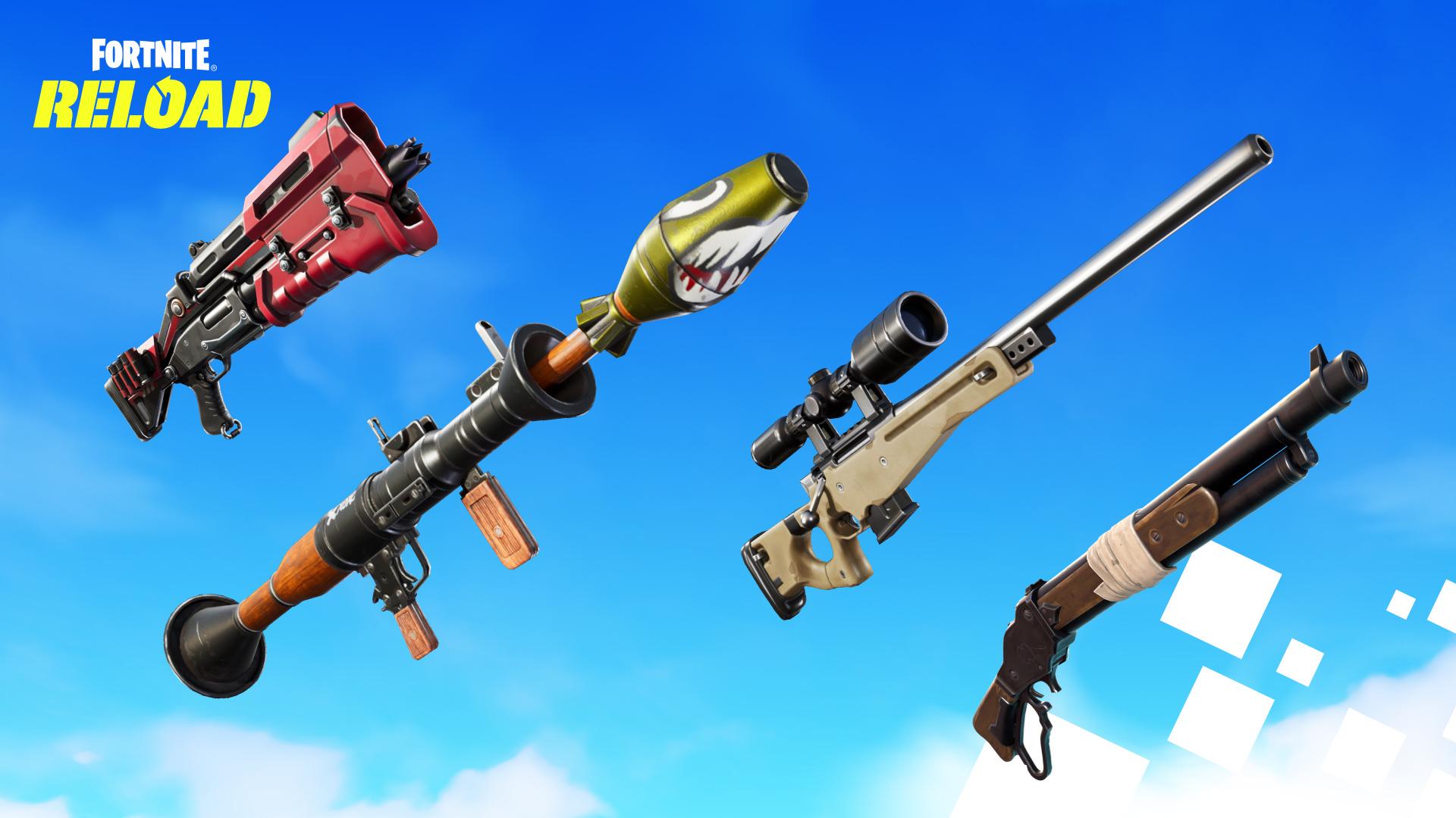 Fortnite Reload weapons.