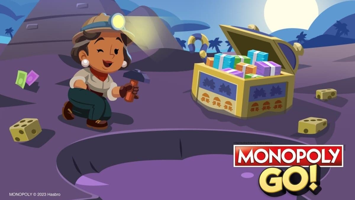 Digging treasure in Monopoly Go