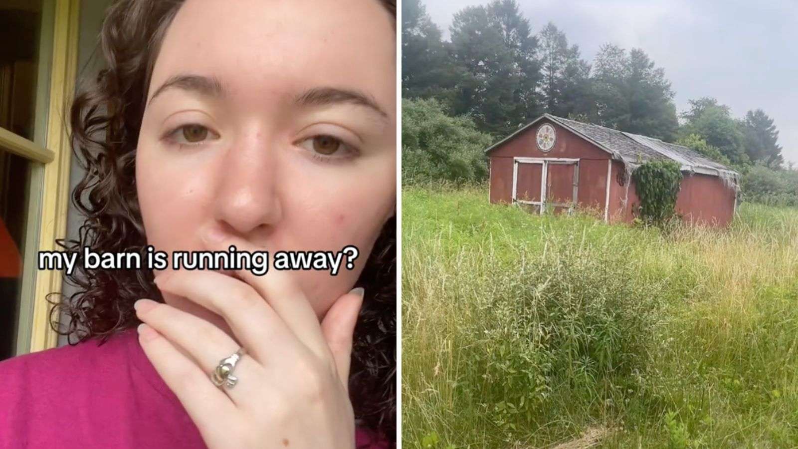 TikToker claims barn is running away from her