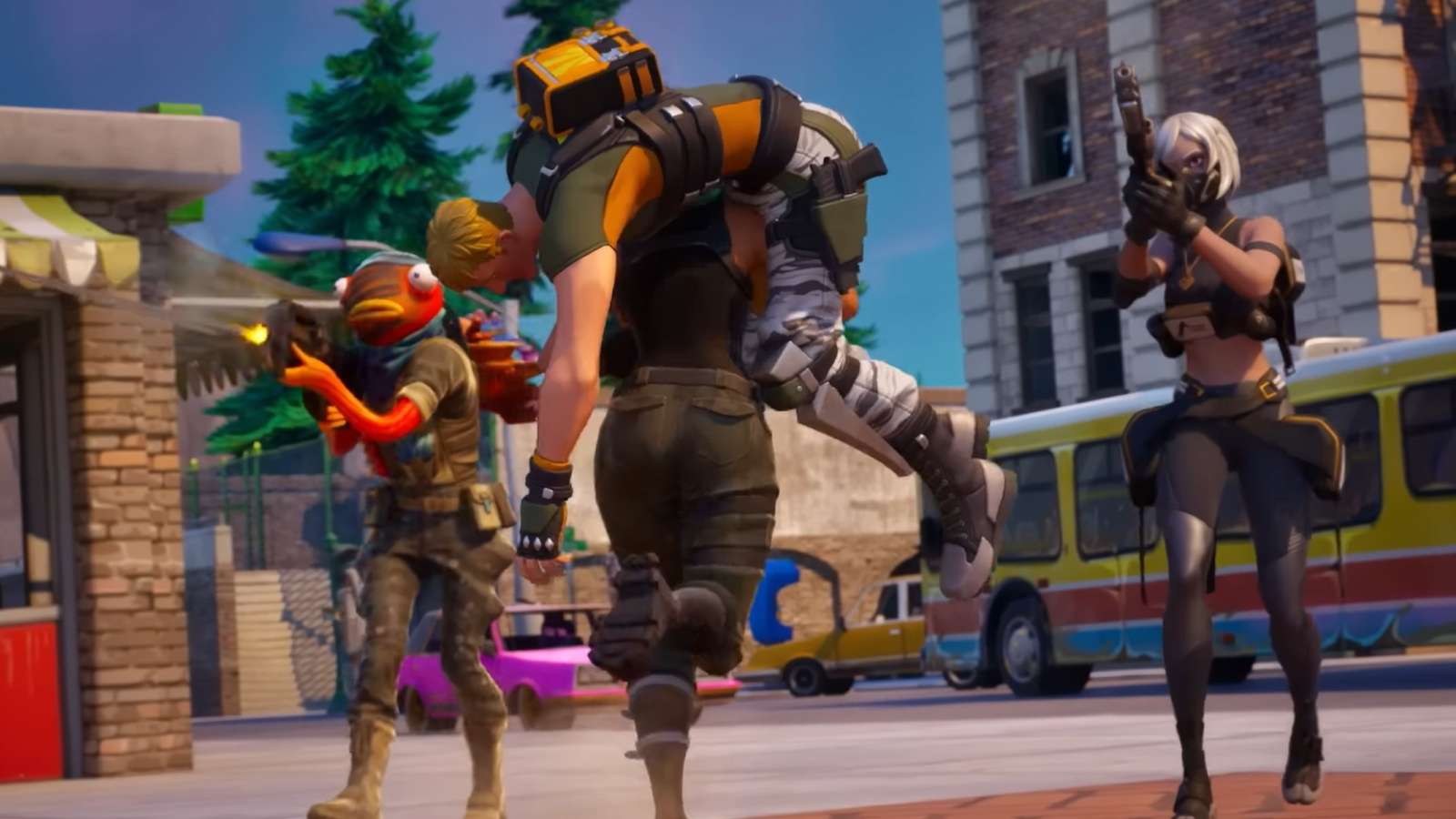 A screenshot featuring the Fortnite Reload game mode.