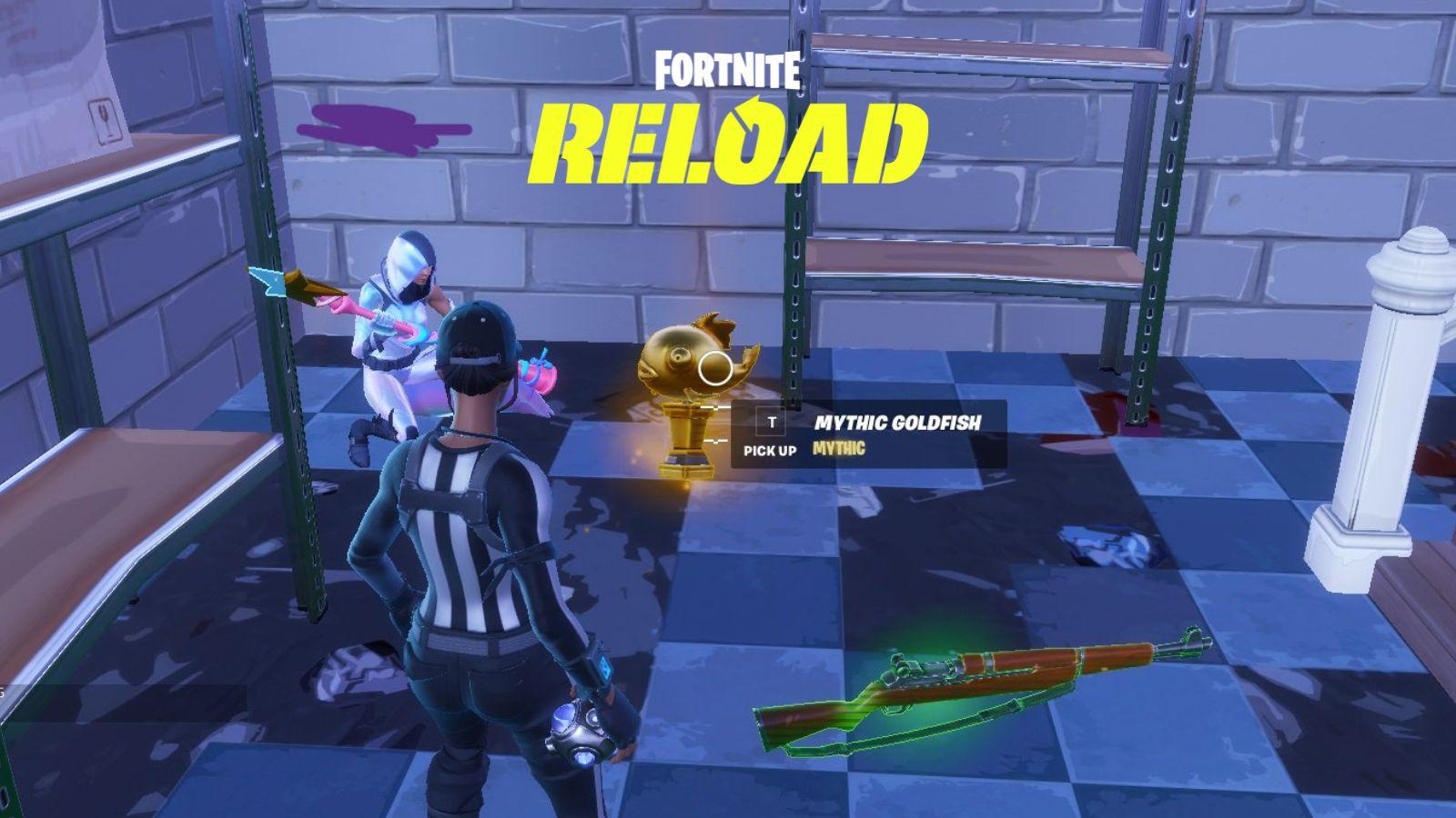 Как получить мифическую золотую рыбку в Fortnite Reload