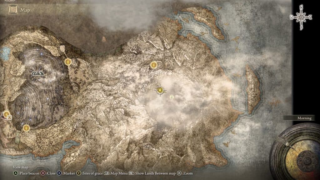 Elden Ring Bayle the Dread Shadow of the Erdtree map
