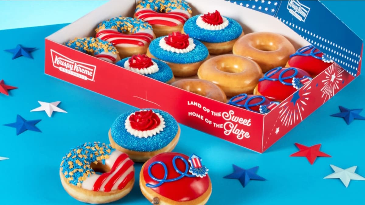 Krispy Kreme Doughnut July 4