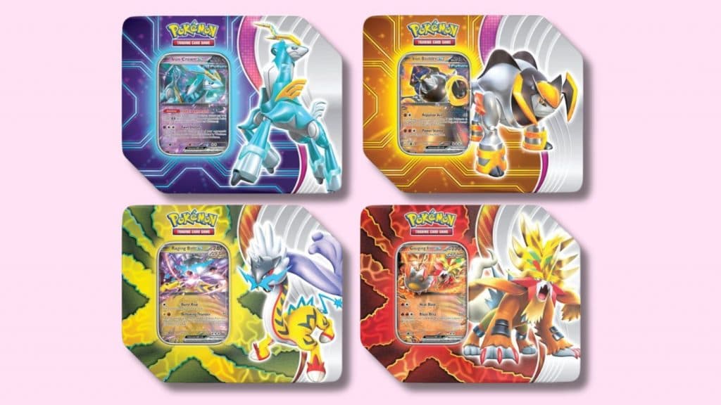 Pokemon TCG Paradox Destinies product photos.