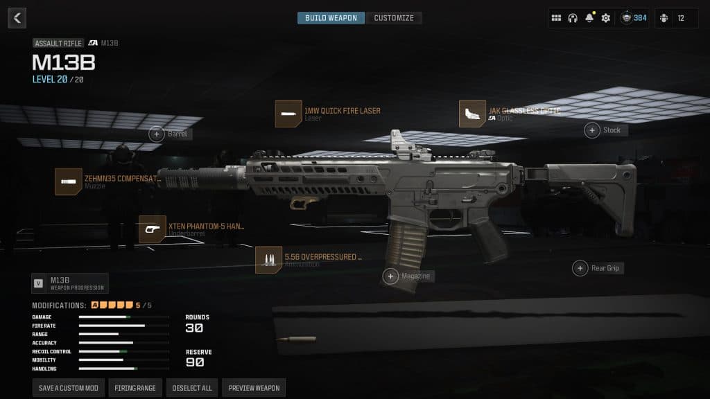 The best M13B loadout to use in MW3 Season 4.