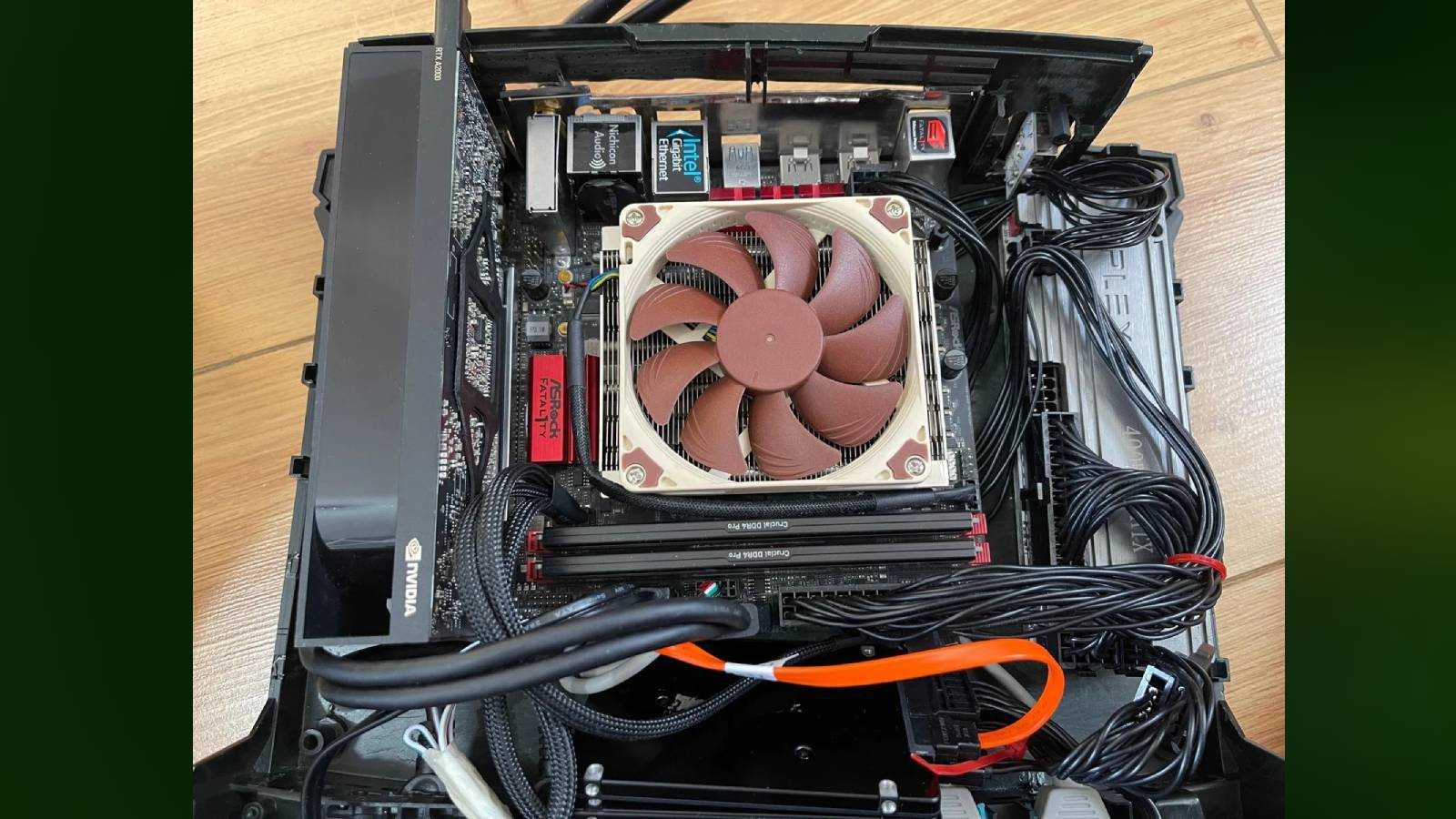 Image of the modded Xbox gaming PC by Reddit user Subject-Historian-70.