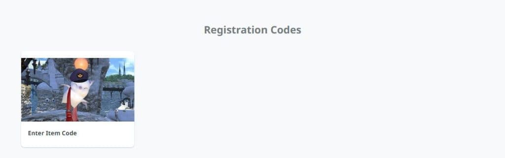 Final Fantasy XIV Registration Codes on Mog Station