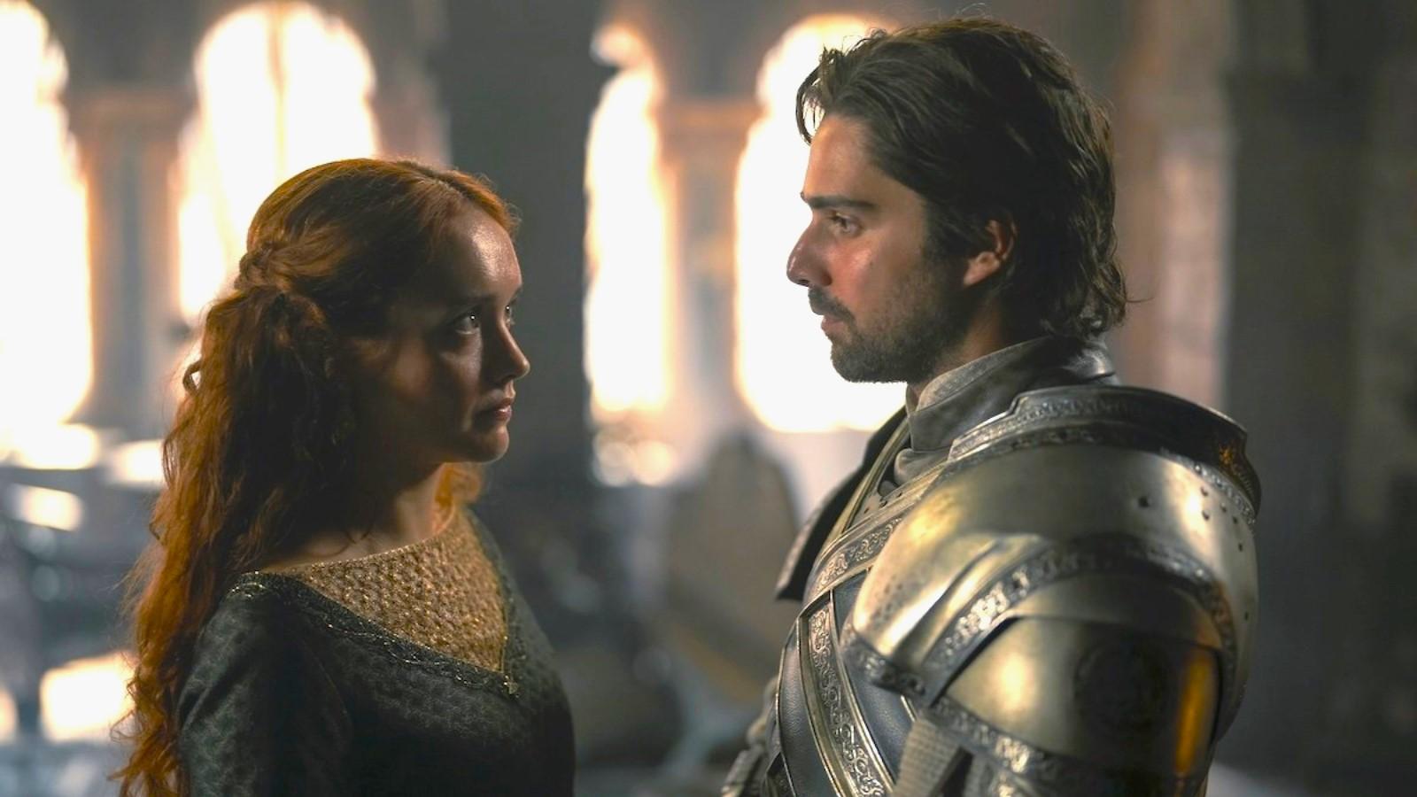 House of the Dragon: Olivia Cook and Fabien Frankel as Alicent and Criston