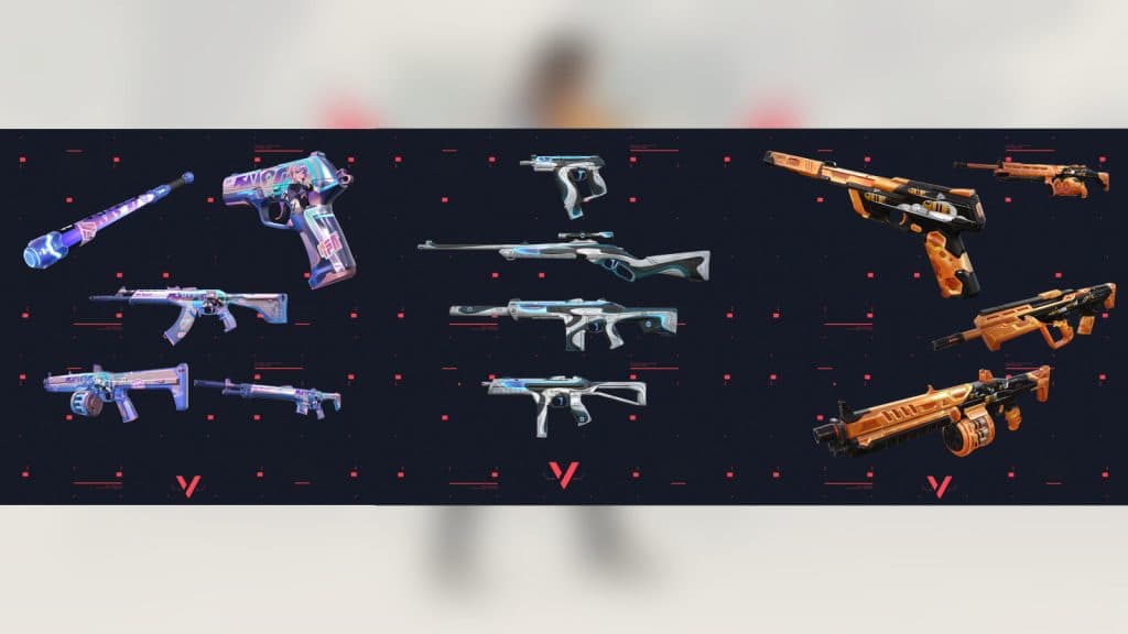 all weapon skins in Valorant Episode 9 Act 1 Battle Pass