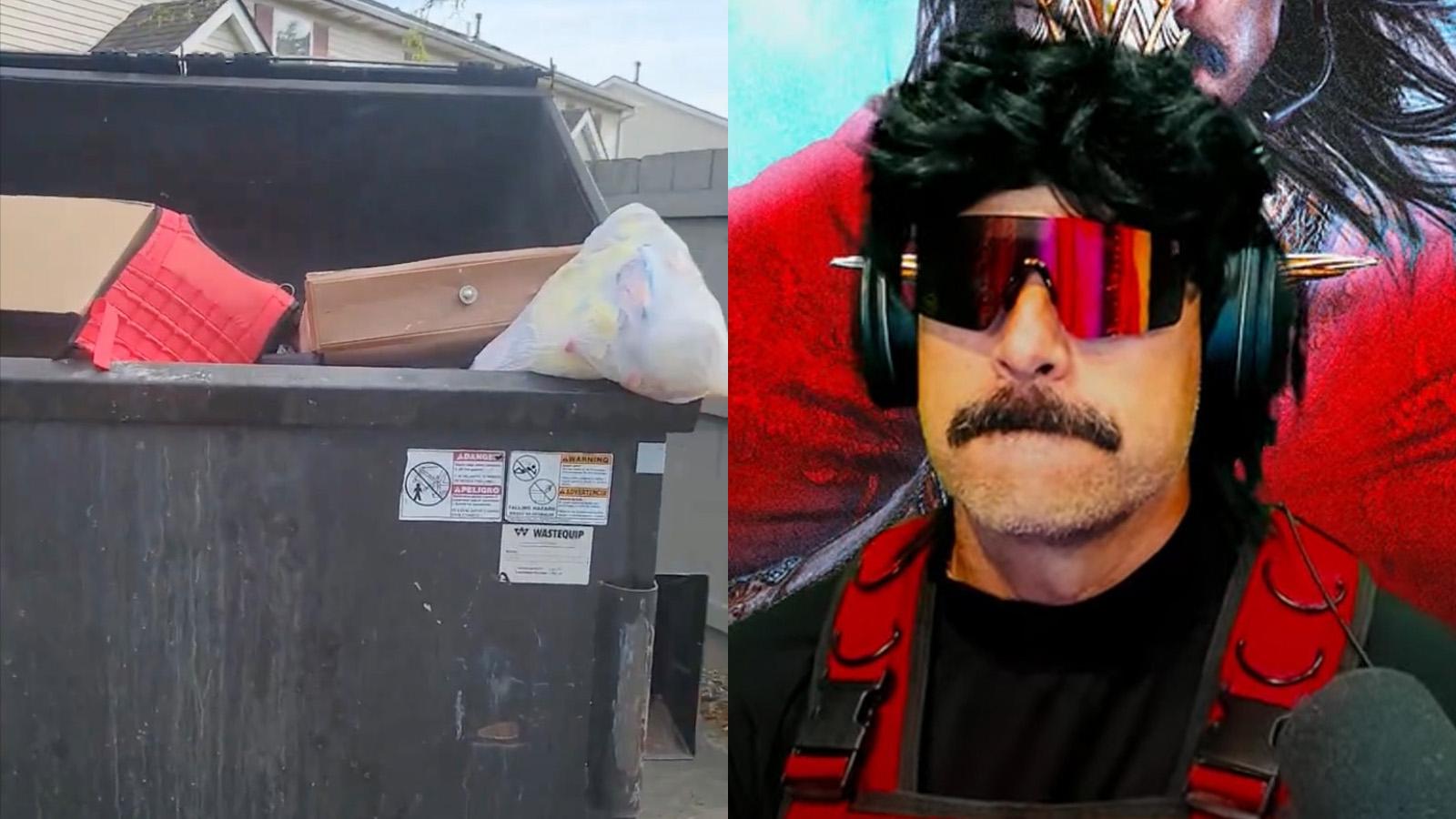 Dr Disrespect former fan throws out trash