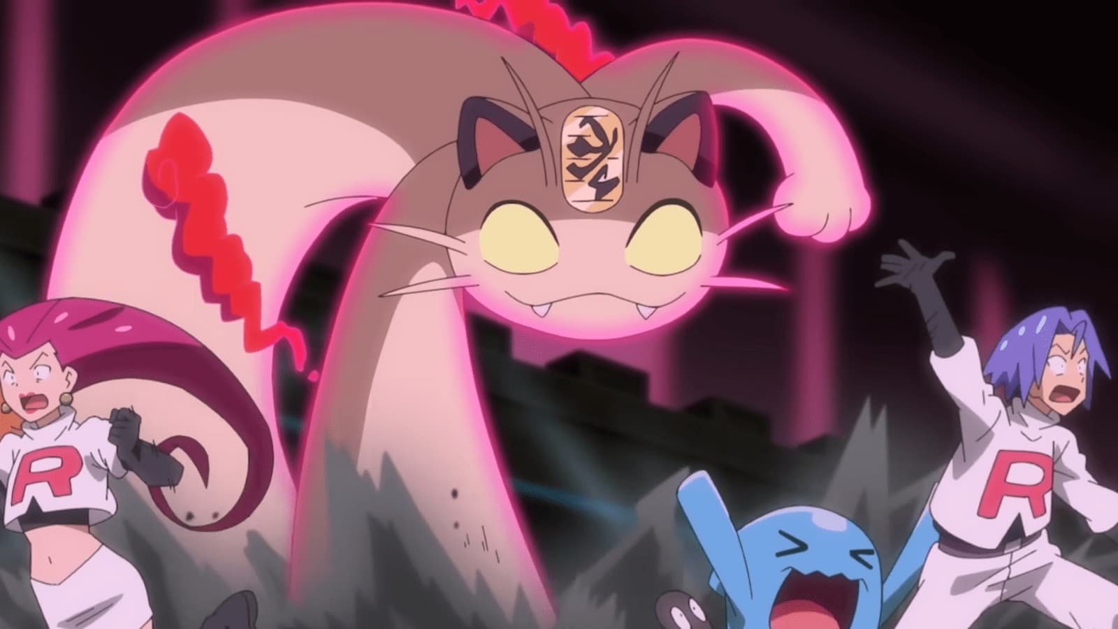 Gigantamax Meowth Team Rocket Pokemon anime