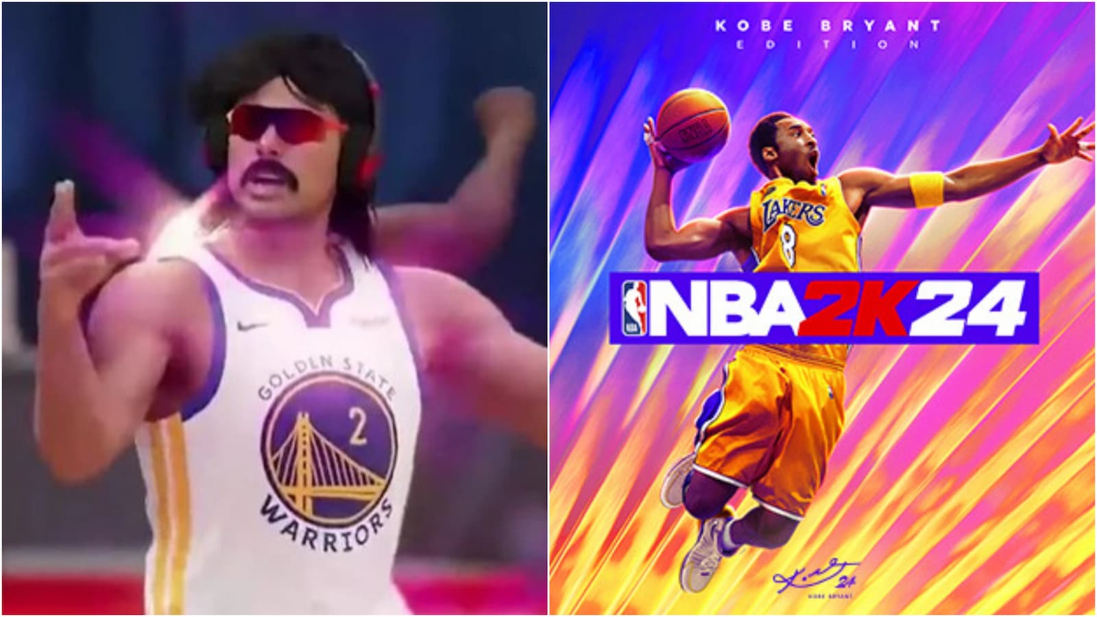Dr Disrespect and NBA 2K24 cover