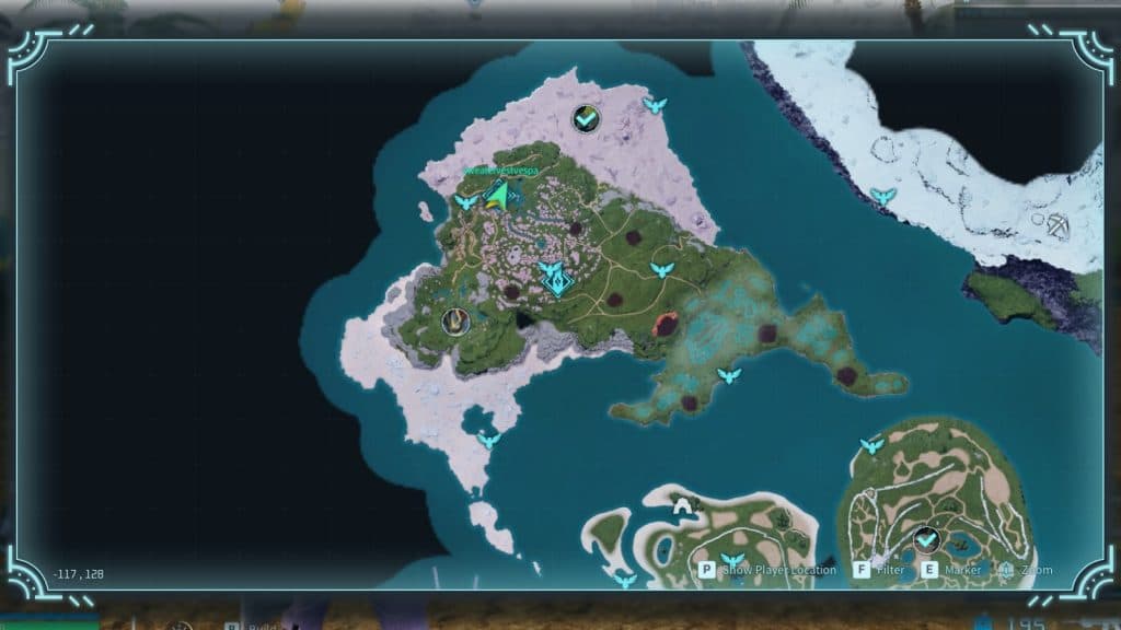 Palworld Sakurajima new island Map