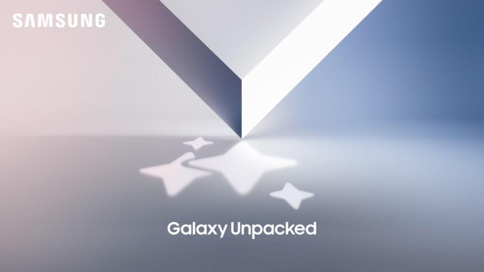 Samsung Galaxy Unpacked invitation animation