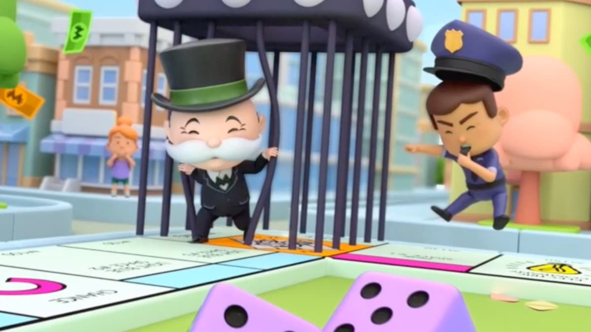 Old man breaks out of jail in Monopoly Go