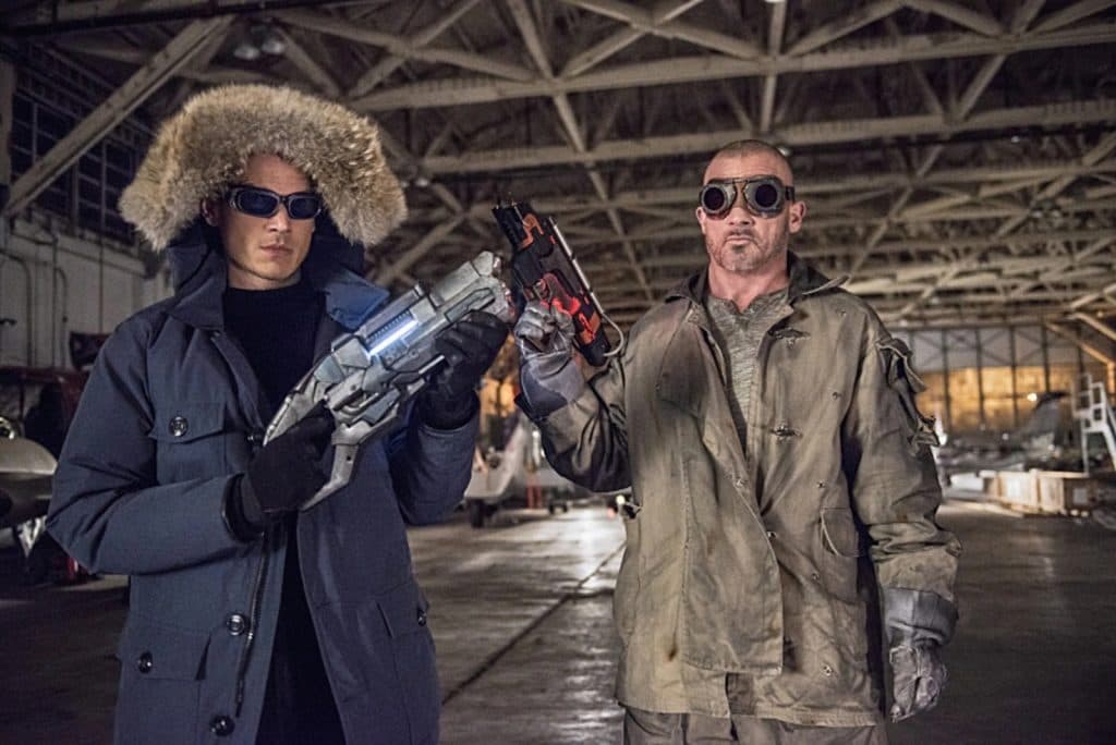 Dominic Purcell and Wentworth Miller in The Flash