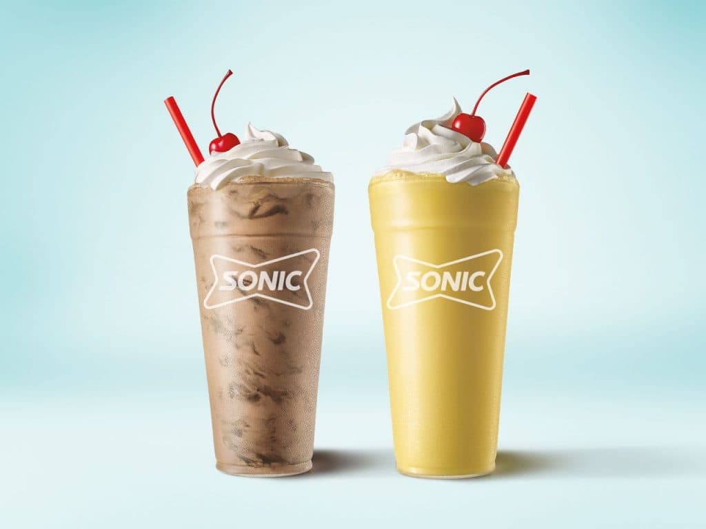 Sonic milkshakes