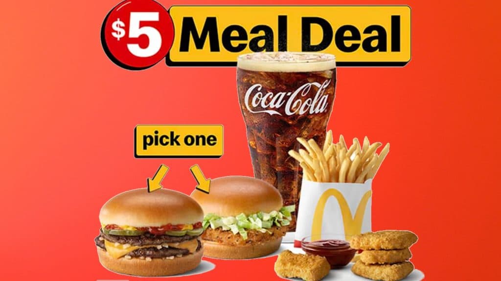 McDonald's: 5-dollar menu at a bargain price