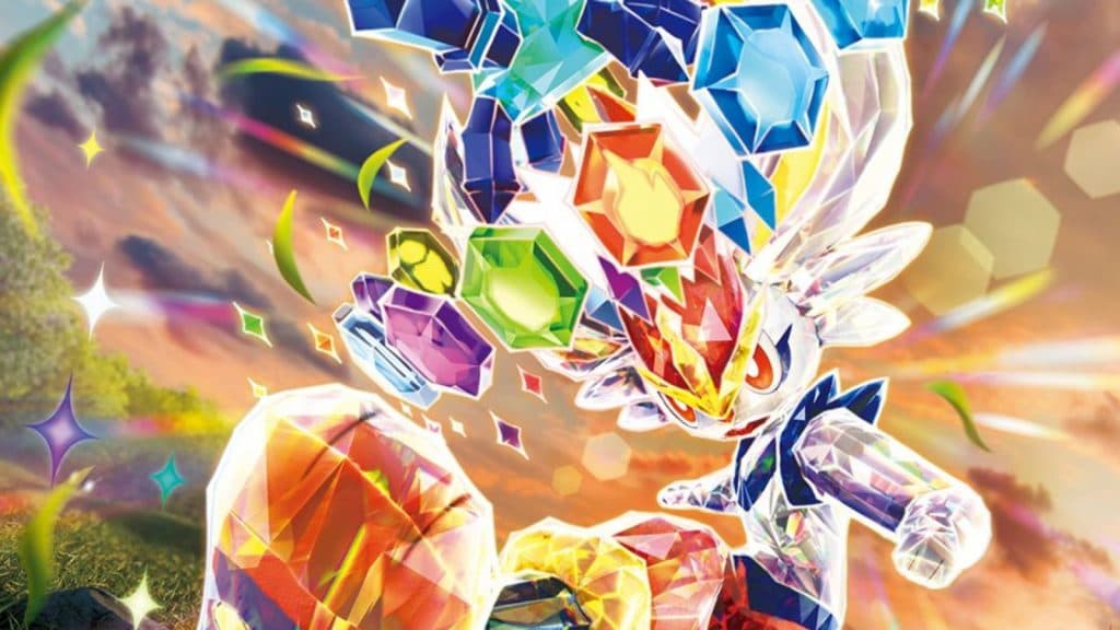 Stellar Tera-type Cinderace Pokemon artwork.